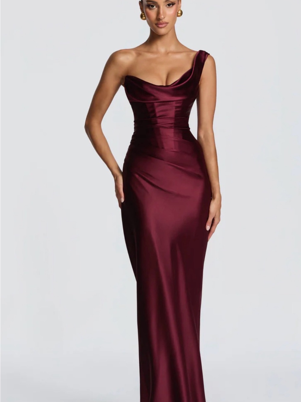 BABYBOO: THALASSA MAXI DRESS - CHERRY LACQUER